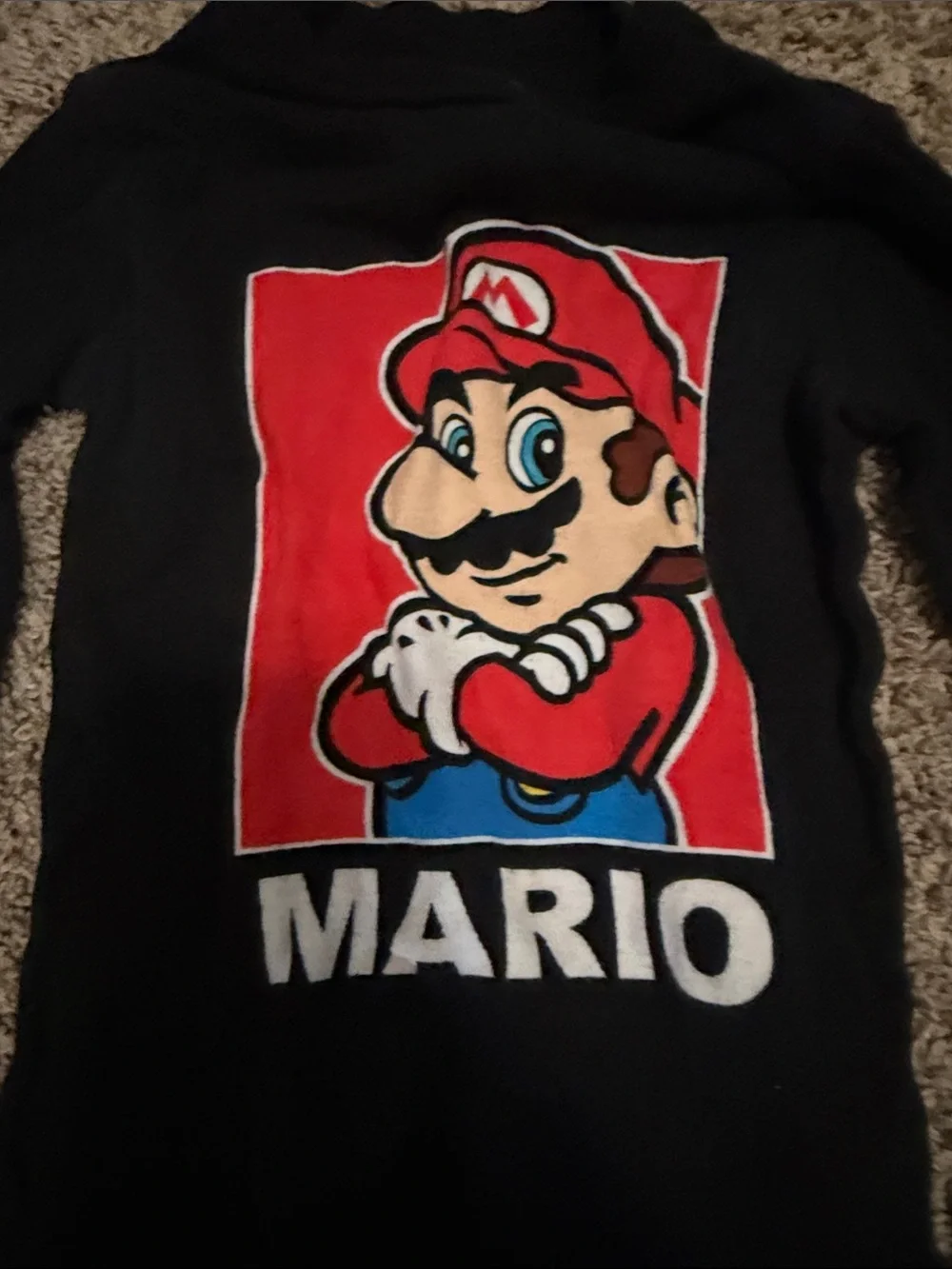 Nintendo Super Mario Kids Pajama Set - Black, White & Red